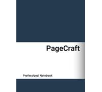 PageCraft: Professional Notebook, 8.25×11 Inches, Elegant Hardcover, 160 Lined Pages - Perfect for Office, Corporate, and Everyday Professional Writing