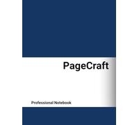 PageCraft: Professional Notebook, 8.25×11 Inches, Elegant Hardcover, 160 Lined Pages - Perfect for Office, Meetings, and Daily Work Notes