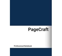 PageCraft: Professional Notebook, 8.25×11 Inches, Premium Hardcover, 160 Lined Pages - Perfect for Work, Business, and Professional Writing