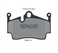 PAGID Juego Pastillas de Freno para Porsche 718 Boxster 982 981 987