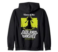 Página de inicio de Badlands Banshee Dakota del Sur América Cryptid State Sudadera con Capucha