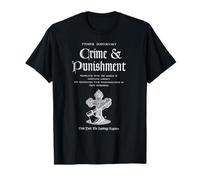 Página de título de Fyodor Dostoevsky de Crimen y Castigo Camiseta