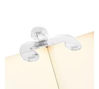Página del libro SHOUTH - Clip de libro transparente para abrir | Puerta del libro para lectura, suministros de oficina , accesorios de lectura multifuncional para diario de libro de p