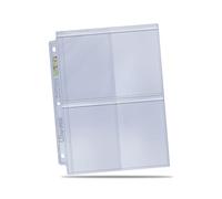 Página Secure Platinum de 4 bolsillos para toploaders - Protege tus tarjetas mientras viajas, combina bien con la carpeta de tarjetas Ultra Pro