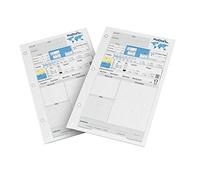 Páginas de Logbook de Buceo Scuba Diving Log Book Refill Pages for 50 Dives 3 Hole PADI Standard