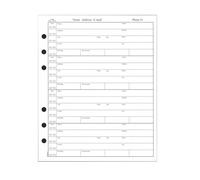 Páginas de recambio de direcciones de 5 3/4 x 7 pulgadas, 14 hojas (28 páginas). Marca ACCE compatible con Hallmark. Fabricado en Estados Unidos. Mide tus páginas antes de realizar el pedido