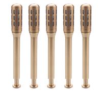 PAGJHRFJG 5X Juego de Rodillos Terapia de Acupuntura Masaje con Cobre Meridian Moxibustión Roller Stick Mini-Smoke Mugwort Burner