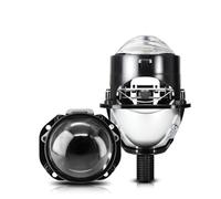 PAGJHRFJG Lente de Proyector LED Bi de 2,5 Pulgadas para Lentes LED H4 H7 9005 9006 Bombillas de Faros Delanteros de Automóvil 8000LM 6000K con Haz Alto/Bajo LHD
