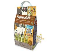 Paglianatura Arena para Gatos Camomile Straw, 2,4 kg, 6 litros, aglomerante, Natural, perfumada y Que controla los olores de Forma Duradera