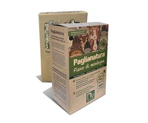 Paglianatura Dispensador de heno de montaña de 600 g | Heno Natural para roedores y Conejos | Fresco y Rico en Fibra