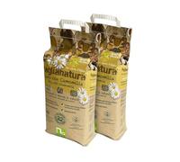 Paglianatura Kit de 2 bolsas de heno natural 1300 g + manzanilla - Alimento para conejos, roedores y animales pequeños