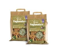 Paglianatura Kit de 2 Piezas, 100% Pajita de Alfalfa, heno Rico en Calcio y proteínas para Conejos y roedores, Paquete de 600 g.