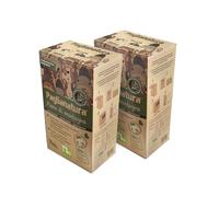 Paglianatura Kit de 2 Piezas: dispensador de heno de montaña de 600 g | Heno Natural para roedores y Conejos | Fresco y Rico en Fibra