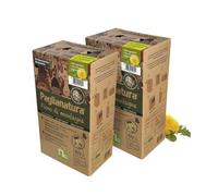 Paglianatura Kit de 2 Piezas: dispensador de heno Straw Mountain con Diente de león | 100% Natural, Rico en Fibra | Alimento para Conejos, roedores y Animales pequeños | Nutrición Sana y equilibrada
