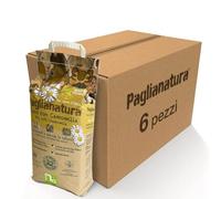 Paglianatura Kit de 6 Bolsas de heno Natural de 1300 g y manzanilla, alimento para Conejos, cobayas y roedores, Rico en Fibra, calmante y digestivo