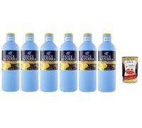 Paglieri Felce Azzurra Bagnodoccia Ebano e Vaniglia - Lavado corporal de ébano y vainilla, gel de ducha 6 x 650 ml + Polpa italiana Gourmet 400 g