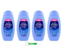 PAGLIERI Felce Azzurra - Gel de ducha (4 unidades, aroma distintivo, 400 ml, incluye llavero Beni Culinari gratuito)