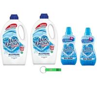 Paglieri Mon Amour Blu Mare - Paquete de prueba de detergente para ropa - suavizante - 4 artículos de la misma fragancia + llavero Beni Culinari gratis