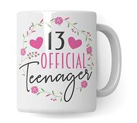 Pagma Druck Taza para adolescente - 13 cumpleaños niña regalo - taza de café taza de café taza idea regalo 13 años adolescente