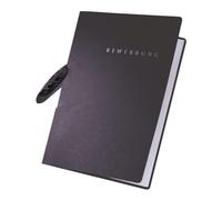 PAGNA Bewerbungsmappe "Swing", DIN A4, aus Karton, schwarz