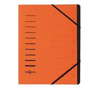 Pagna Carpeta clasificadora, 7 compartimentos, color naranja 7-teilig