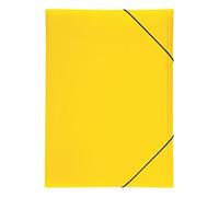 Pagna Lucy Colours - Carpeta con goma, fabricada en polipropileno, 3 lengüetas, A3, color amarillo