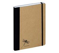 Pagna Notebook A5 Pure Kraft Paper Cover and Embossing 192 Pages of Squared Pape