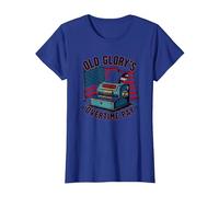 Pago de Horas Extras de Old Glory Camiseta, Mujer, Azul Real, 3XL