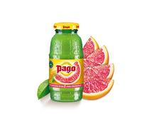 Pago - Pomelo rosa - 100% frutas naturales, sin aromas artificiales, edulcorantes y conservantes, 200 ml (paquete de 12)