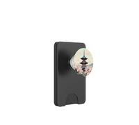 Pagoda Japonesa Flor de Cerezo Primavera Paisaje Diseño PopSockets PopWallet para MagSafe