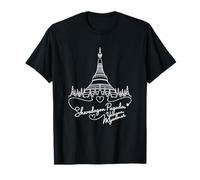 Pagoda Shwedagon, Yangon, Myanmar, arte y recuerdo Camiseta