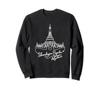 Pagoda Shwedagon, Yangon, Myanmar, arte y recuerdo Sudadera