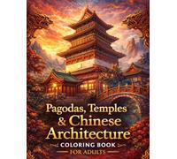 Pagodas, Temples & Chinese Architecture Coloring Book for Adults: 120+ Intricate Pages of Ancient Houses, Gardens, Palaces & Traditional Chinese ... (8.5x11) (The Lost Civilizations Collection)