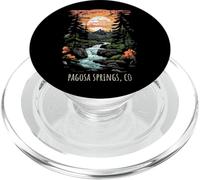 Pagosa Springs Colorado Mountain Stream Diseño Envejecido PopSockets PopGrip para MagSafe