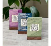Pahdecor Mini letrero de código QR personalizado en 3D, placa de acrílico personalizada para negocios, señal de venmo de CashApp de redes sociales, Instagram, Wi-Fi, menú, letrero de mesa de pagos