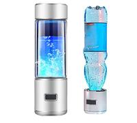 PAHION Botella De Agua Rica En Hidrógeno Portátil, Generador Ionizador De Agua Hidrogenada con Tecnología SPE/PEM, 5 Min Alta Concentración 1200-1600 PPB, 350ML