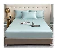 PAHION Sábana Ajustable 100s Tencel Lyocell Queen Size Refrescante Suave Sedoso Tejido Satén Bolsillo 30cm Profundo 1 Pieza Solo Sin Funda De Almohada Disponible Twin X-Long Twin Full King Cal King