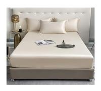 PAHION Sábana Ajustable 100s Tencel Lyocell Queen Size Refrescante Suave Sedoso Tejido Satén Bolsillo 30cm Profundo 1 Pieza Solo Sin Funda De Almohada Disponible Twin X-Long Twin Full King Cal King