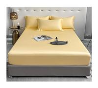 PAHION Sábana Ajustable 100s Tencel Lyocell Queen Size Refrescante Suave Sedoso Tejido Satén Bolsillo 30cm Profundo 1 Pieza Solo Sin Funda De Almohada Disponible Twin X-Long Twin Full King Cal King