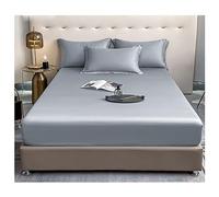 PAHION Sábana Ajustable 100s Tencel Lyocell Queen Size Refrescante Suave Sedoso Tejido Satén Bolsillo 30cm Profundo 1 Pieza Solo Sin Funda De Almohada Disponible Twin X-Long Twin Full King Cal King