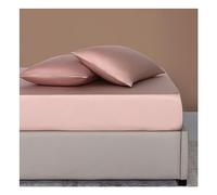 PAHION Sábana Ajustable 60S Lenzing Tencel Ice Silk Solo Tejido Satinado Sedoso Refrescante Verano Suave Transpirable Cubierta Colchón Bolsillo Profundo 25cm 30cm Twin Queen King 1 Pieza