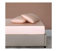 PAHION Sábana Ajustable 60S Lenzing Tencel Ice Silk Solo Tejido Satinado Sedoso Refrescante Verano Suave Transpirable Cubierta Colchón Bolsillo Profundo 25cm 30cm Twin Queen King 1 Pieza