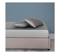 PAHION Sábana Ajustable 60S Lenzing Tencel Ice Silk Solo Tejido Satinado Sedoso Refrescante Verano Suave Transpirable Cubierta Colchón Bolsillo Profundo 25cm 30cm Twin Queen King 1 Pieza