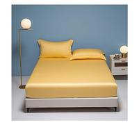 PAHION Sábana Ajustable De Satén Solo 100s Lyocell Tencel Bolsillo Profundo 30cm Suave Sedoso Fondo Cama Antideslizante Cubierta Colchón para Twin Queen King 1 Pieza Amigable con La Piel