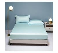 PAHION Sábana Ajustable De Satén Solo 100s Lyocell Tencel Bolsillo Profundo 30cm Suave Sedoso Fondo Cama Antideslizante Cubierta Colchón para Twin Queen King 1 Pieza Amigable con La Piel