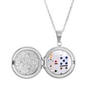 Pai Gow Donoes - Collar con medallón de dados, joyería para regalo de cumpleaños