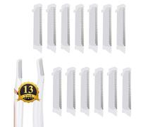 PAI4LEISI Cabezales de repuesto compatibles con Flawless Finishing Touch Dermaplane Glo Sonic, exfoliante facial, cuchilla de repuesto para depilación facial (blanco, 13 unidades)