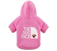 Paiaite Sudadera con Capucha para Perro Chihuahua Rosa: mantén a tu Cachorro Caliente y Elegante con una Sudadera Estampada The Dog Face, Ropa para Mascotas y Abrigo