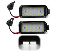 Paicreate 2 Piezas Lámpara de Luz de Matrícula, 12V Luz de Matrícula 18 LEDs 3528-SMD Canbus 6500K Compatible con Ford Focus MK2/MK3, Jaguar XF X250/XJ X351