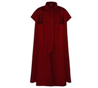 PAIDAXING Bata medieval gótica renacentista con capucha para hombre, capa de mago steampunk, monje vampiro, disfraz de Halloween, cosplay, juego de rol, traje temático histórico, atuendo de actuación